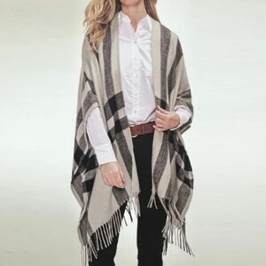 New Banana Republic Women's Fringe Detail Cashmere Blend Wrap